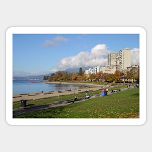 English Beach, Vancouver City, Canada Sticker